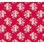 Tilda Rose de coton grand-mère, rouge, 50 x 70 cm, 100% coton