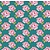 Tilda Tessuto di cotone, Tilda bit, 50 x 70cm, Teal Peony Cotone
