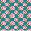 Tilda Tessuto di cotone, Tilda bit, 50 x 70cm, Teal Peony Cotone