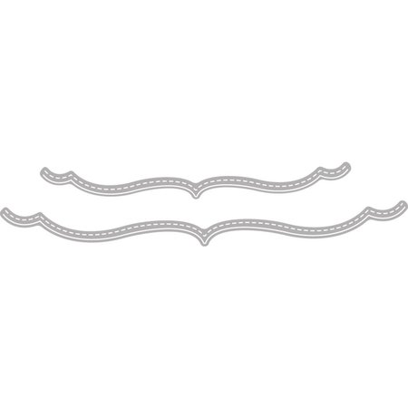 Spellbinders und Rayher Punching and embossing template: Decorative border