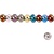 Schmuck Gestalten / Jewellery art 10 glasperler, D: 13-15 mm, transparente farver