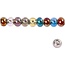 Schmuck Gestalten / Jewellery art 10 perles de verre, D: 13-15 mm, couleurs transparentes
