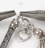 Schmuck Gestalten / Jewellery art 10 cap, dimensioni 11x20 mm, argento antico