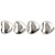 Schmuck Gestalten / Jewellery art 4 esclusivi di perle, il cuore, dimensioni 15x10x7 mm
