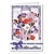 BASTELSETS / CRAFT KITS: Bastelset: Triptychonkarten (carta a tre ante) con i fiori