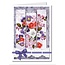 BASTELSETS / CRAFT KITS: Bastelset: Triptychonkarten (carte trifold) avec des fleurs