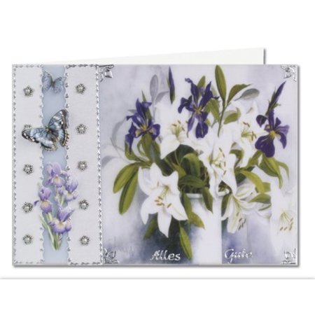 BASTELSETS / CRAFT KITS: Bastelset: Spring flowers on transparent paper