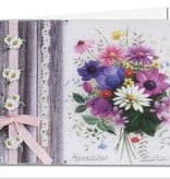 BASTELSETS / CRAFT KITS: Bastelset: Forår blomster på transparent papir