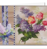 BASTELSETS / CRAFT KITS: Bastelset: Spring flowers on transparent paper