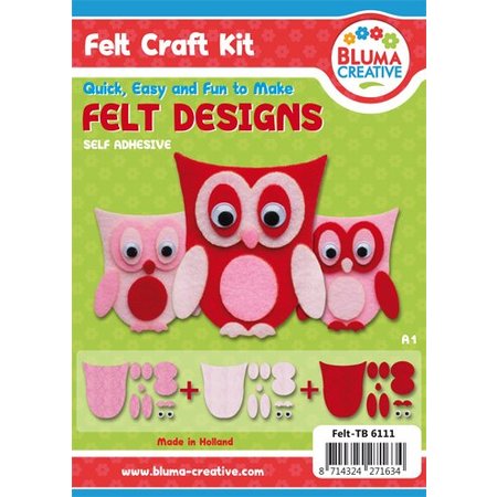 Kinder Bastelsets / Kids Craft Kits Búhos Pretty fieltro: Niños Craft Kit