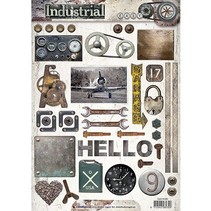 A4 Gestantzte 3D Bogen: Industrial