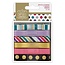 Docrafts / Papermania / Urban 6 x 1m nastro di raso con i puntini e strisce