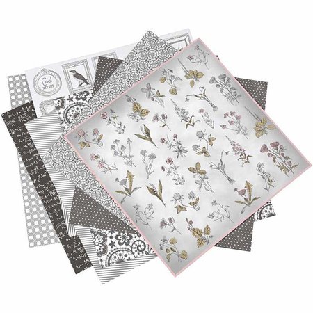 DESIGNER BLÖCKE  / DESIGNER PAPER 1 pack of 6 different styles, sheet 30.5 x 30.5 cm