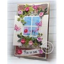 Bokse og preging mal: Decoratives Window