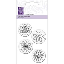 Clear stamps, "flowers"
