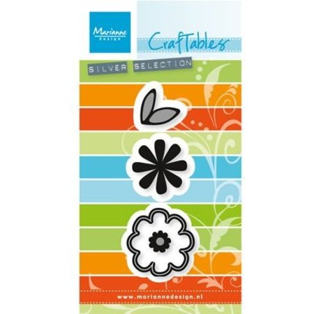 Marianne Design Stamping and embossing stencil: Flower set: Sweet