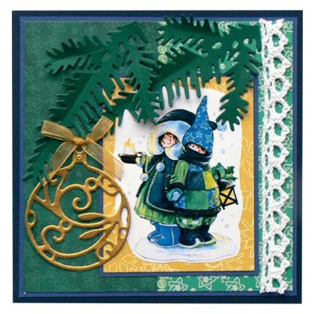 Marianne Design Marianne projeto, embossing e Schneideshablone, abeto ramo, LR0181