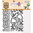 Sticker 1/2 Glitterfoil arco pegatinas despegables: Owl