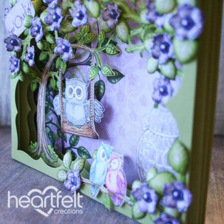 Heartfelt Creations aus USA Stempel Set + passende Stanz- und Prägeschablone