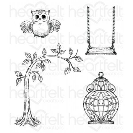 Heartfelt Creations aus USA Stempel Set + passende Stanz- und Prägeschablone