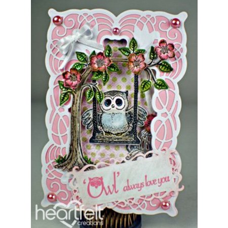 Heartfelt Creations aus USA Stempel Set + passende Stanz- und Prägeschablone