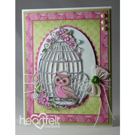 Heartfelt Creations aus USA Stempel Set + matching stempling og prægning stencil