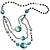 Schmuck Gestalten / Jewellery art Gioielli Craft Kit Trend Line Ocean, materiale benzina-nero per una catena.