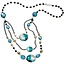 Schmuck Gestalten / Jewellery art Gioielli Craft Kit Trend Line Ocean, materiale benzina-nero per una catena.