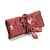 Schmuck Gestalten / Jewellery art Elegance Jewelry roll, red, 19x 26cm, embroidered with small florets.