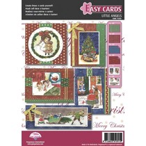 Pergamano Craft Kit, Victorians, angels, to the design of attractive, 4 cards for Christmas.