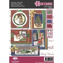 Pergamano Craft Kit, vitorianos, anjos, para o projeto de atrativos, quatro cartões para o Natal.