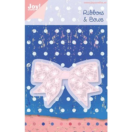 Joy!Crafts und JM Creation Joy Crafts, presning og prægning skabelon 6002 0183, Bånd & Bows, 80,5 x 54 mm