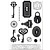Stempel / Stamp: Transparent A6 stamp motif, transparencies, key, 15 x 10cm.