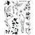 Stempel / Stamp: Transparent Kanban postzegel motief, Transparant, Birds Of Paradise, 14 x 18cm.