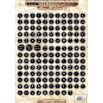 3D en feuilles, A4, 170gr, Cijfers & Lettres Vintage