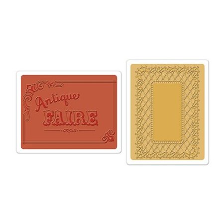 Sizzix Sizzix, Embossingsfolder, Feria de Antigüedades y Set Encaje, Carpeta 2 por juego