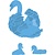 Marianne Design Ponsen en embossing sjabloon: Tiny's Swan