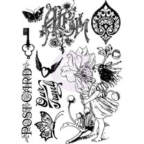 Rubber stamps set, Nature Garden