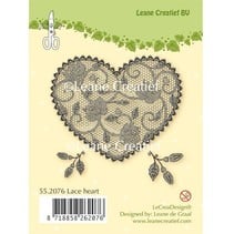 Transparent stamps, lace heart