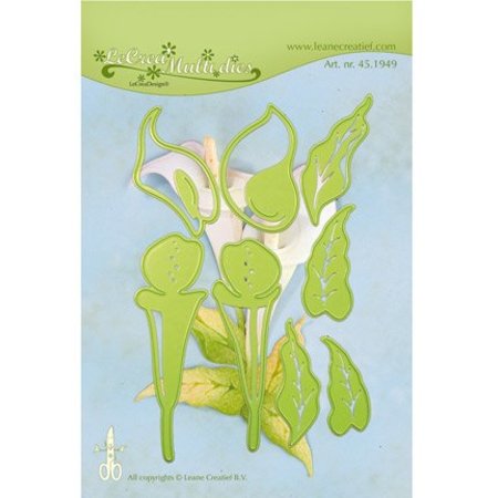 Leane Creatief - Lea'bilities Stempling og prægning stencil: Flower, Cala