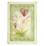 Leane Creatief - Lea'bilities Stempling og prægning stencil: Flower, Cala