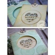 Ponsen en embossing sjabloon: Mery's round fantasy