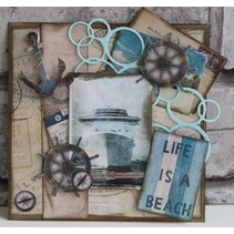 A5 boek met foto's en ornamenten
