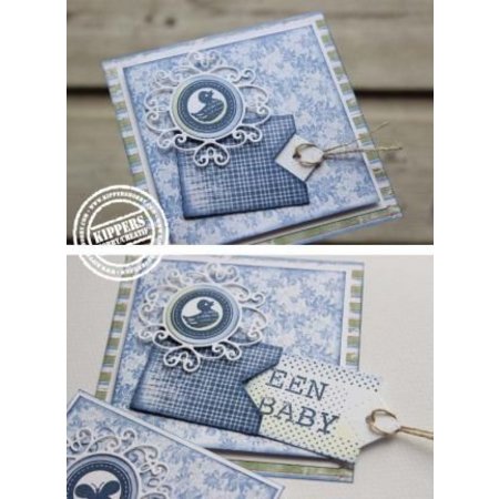 Joy!Crafts und JM Creation Punching and embossing template: Mery's curly round