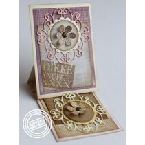 Ponsen en embossing sjabloon: krullend round Mery's
