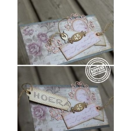 Joy!Crafts und JM Creation Punching and embossing template: Mery's curly round