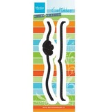 Marianne Design Punching and embossing template: corrugated borders with embroidery lines