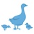 Marianne Design Punching and embossing template: Mother Goose and chicks