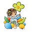 Marianne Design Transparent stempel: Snoesjes, Jente med ballonger
