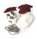 Komplett Sets / Kits Bastelpackung Santa garland, 100 cm, PVC box